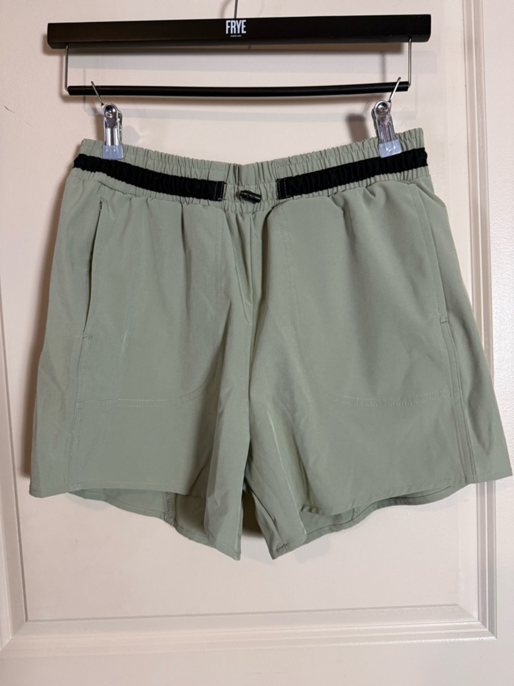 Spyder Light Sage Athletic Shorts with Black Trim